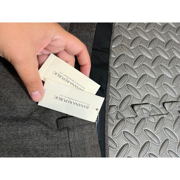 NWT Banana Republic Pants Mens 32x32 Gray Wool Mordern Fit Straight Leg Formal - Picture 3 of 10